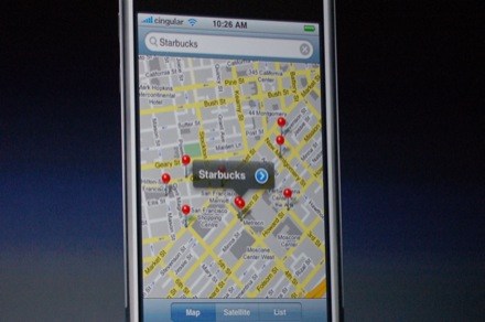 GoogleMaps en iPhone
