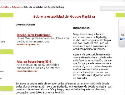 Articulos ajenos con AdSense