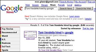 Google News Hoax