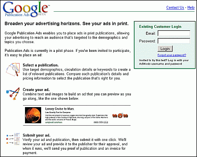 Google Publication Ads