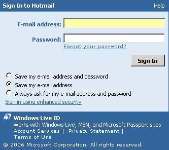 Hotmail & Windows Live ID