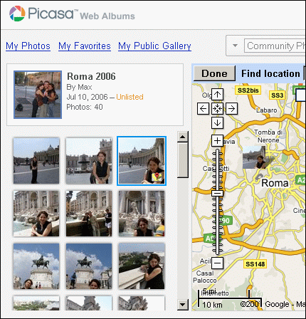 Picassa y Google Maps