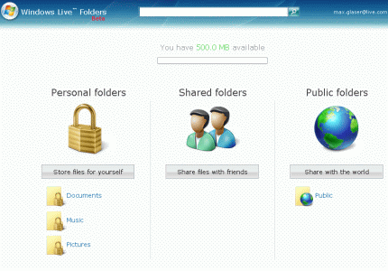 Windows Live Folders
