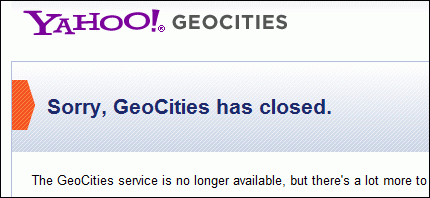 GeoCities ya es historia