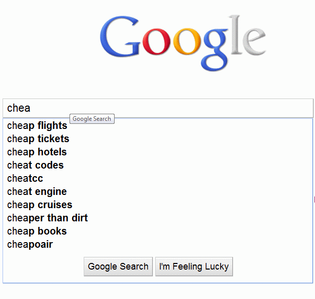 Google doodle - sugerencias
