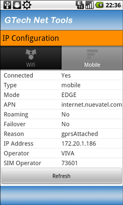 GTech Network Tools - IP Config