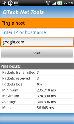 GTech Network Tools - IP Config