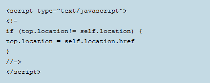 Código JavScript para redireccionar a la página