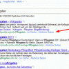 Resultados normales del buscador Google