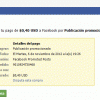 Recibo de facebook por patrocinio